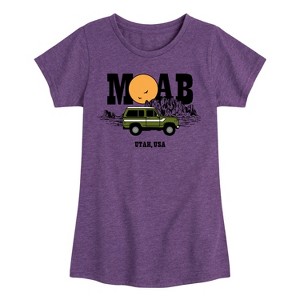 Girls' - Instant Message - Moab, Utah Fitted Short Sleeve Graphic T-Shirt - 1 of 4