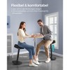 Height Adjustable Wobble Stool with 10° Tilt, 23.3-33.1 Inch Swivel Balance Chair for Standing Desk - 2 of 4