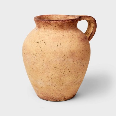 Single Handle Ceramic Vase - Threshold™ designed with Studio McGee: Watertight Terracotta Jug, Decorative Tabletop Piece