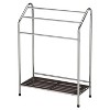Kings Brand Furniture - Chrome Freestanding Bathroom Towel Rack Stand with Shelf for Bath Towels, Hand Towels & Washcloths - 2 of 3