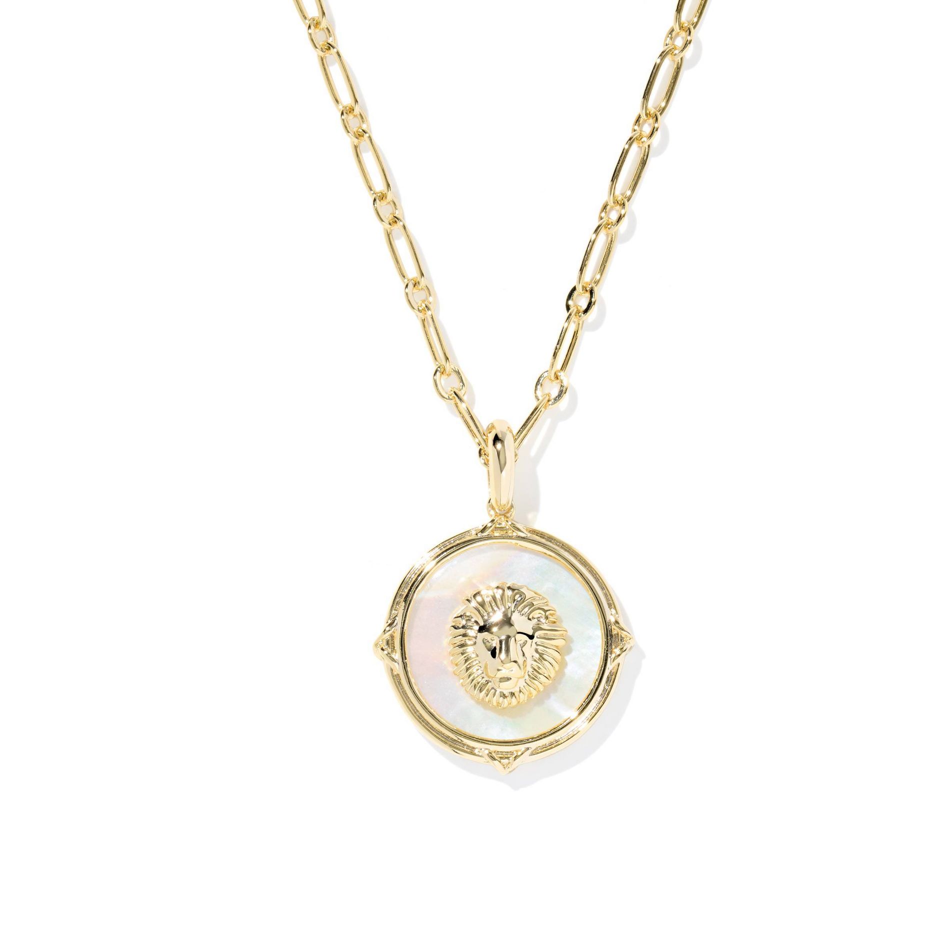 Kendra Scott Romi MOP Long Pendant Necklace - Gold/Ivory