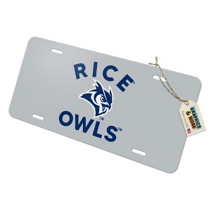 Rice University Novelty Metal Vanity Tag License Plate - 1 of 4