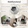 Cat House, Cat Beds, Cat Houses & Condos With Desktop, Large Area Hideaway Cave, Wooden Cat Bed Side Table & Nightstand For Bedroom Living Room Decor - 4 of 4