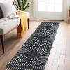 World Rug Gallery Bohemian Lines Washable Non Slip Area Rugs - 2 of 4