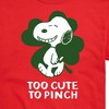 Men's - Peanuts - Too Cute To Pinch Short Sleeve Graphic T-Shirt - 2 of 4