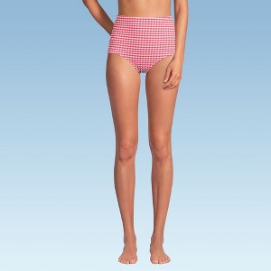 Lands' End Women's Chlorine Resistant Tummy Control Tugless High Waisted Bikini Swim Bottoms - 1 of 4