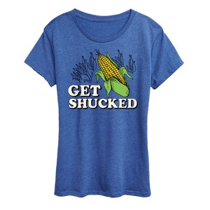 Women's - Instant Message - Valentine's Day Get Shucked Short Sleeve Graphic T-Shirt - 1 of 4