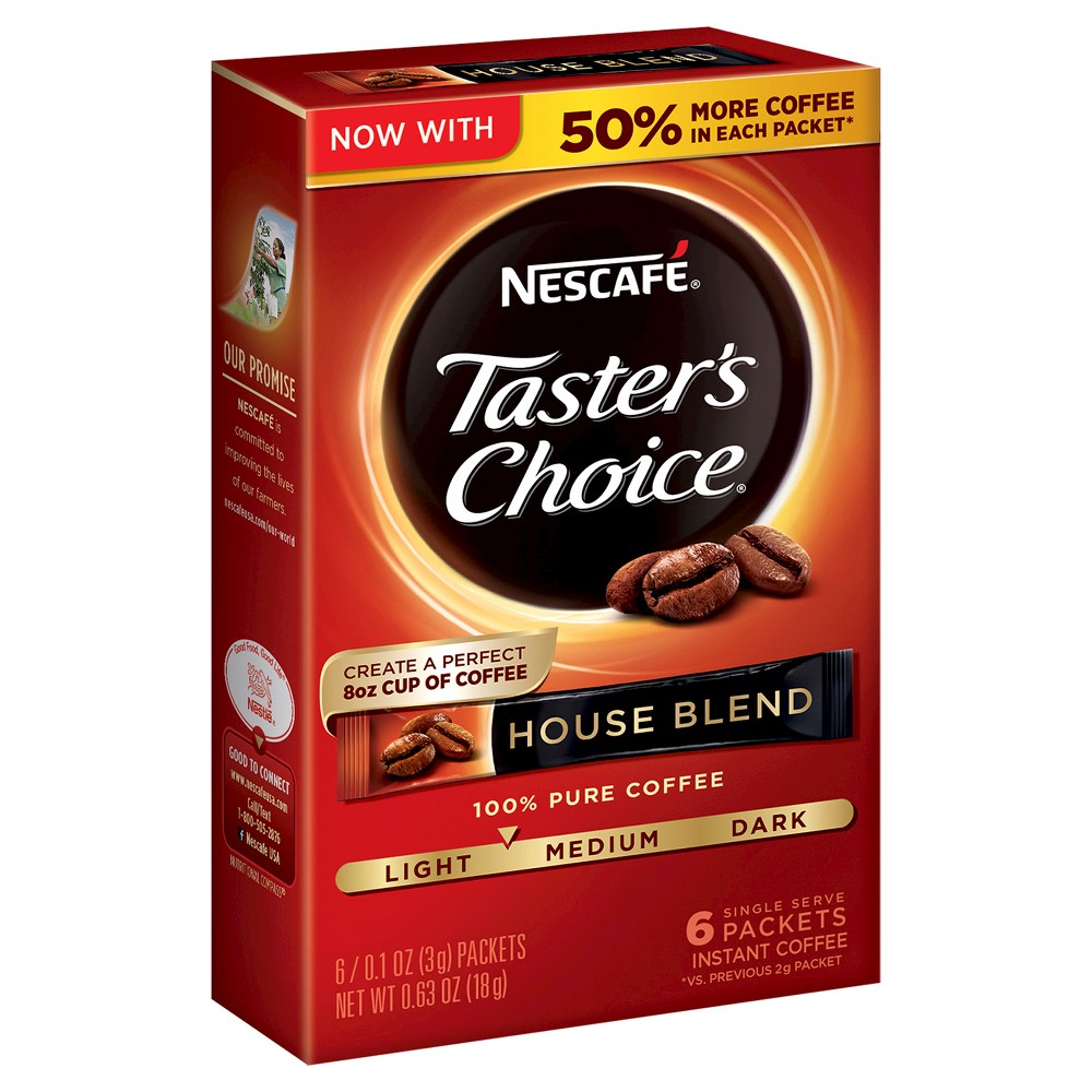 UPC 028000326319 product image for Nescafé Taster's Choice House Blend Instant Coffee - 6ct | upcitemdb.com