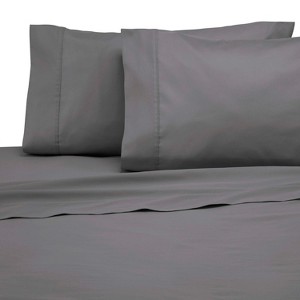 Modern Living Solid Color 300 Thread Count Sateen Sheet Set - 1 of 4