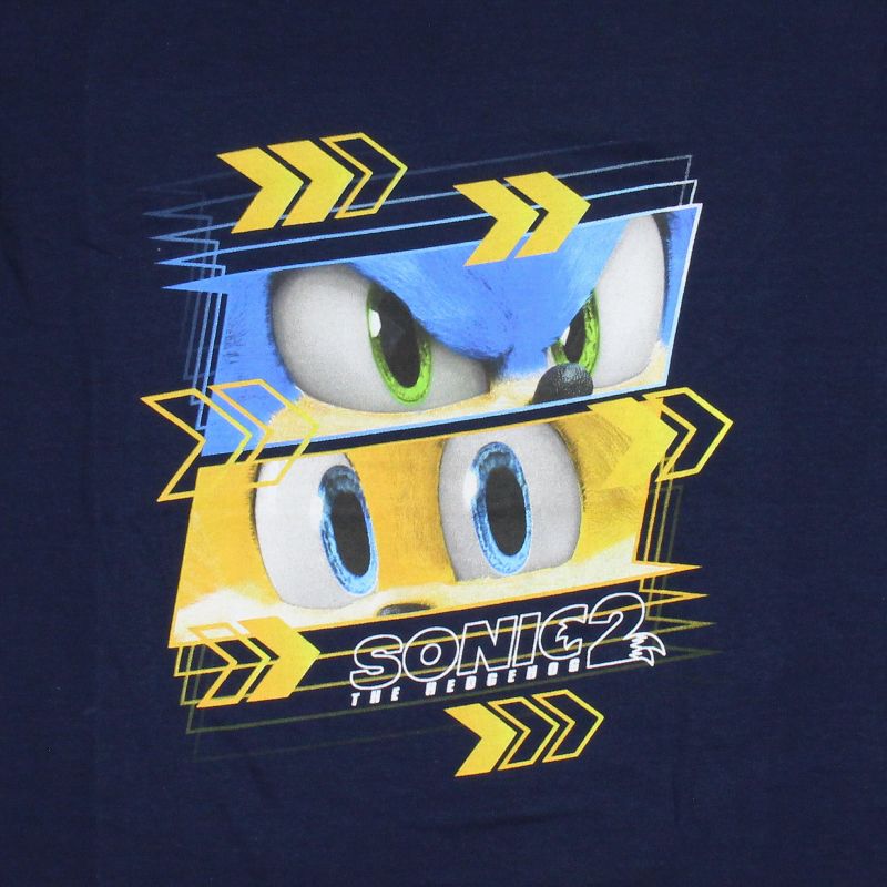Sonic The Hedgehog 2 Boys' Sonic vs Tails Design Graphic Print T-Shirt Kids, 2 of 4