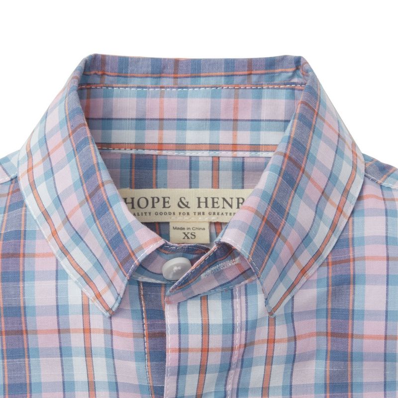 Hope & Henry Boys' Poplin Button Down Shirt, Infant, 3 of 8