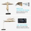 Kumasinova 360° Rotation Offset Patio Umbrella,Outdoor Umbrella with Hydraulic Lift,Beach Umbrella with Adjustable Tilt,Outdoor Umbrellas for Patio - 3 of 4