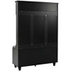 47.2inch 5-in-1 Hall Tree With Shoe Bench, Shutter-shaped Doors Cabinet, Coat Rack, Open Storage Shelves And 4 Sturdy Hooks - 4 of 4