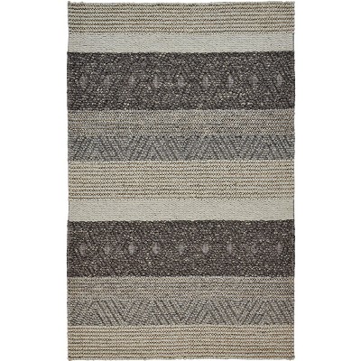 Berkeley Transitional Stripes Gray/Taupe/Tan Area Rug