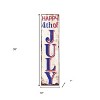 HomeRoots 36" Red White Blue Black And Gold July Fourth Wood Reversible Porch Sign - 3 of 4