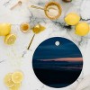 Hannah Kemp Coastal Blue Hour Cutting Board - Round - 2 of 3