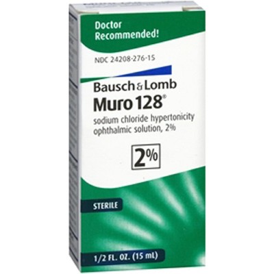 Bausch + Lomb Muro 128 Ophthalmic Solution 2% 0.5 Fl Oz