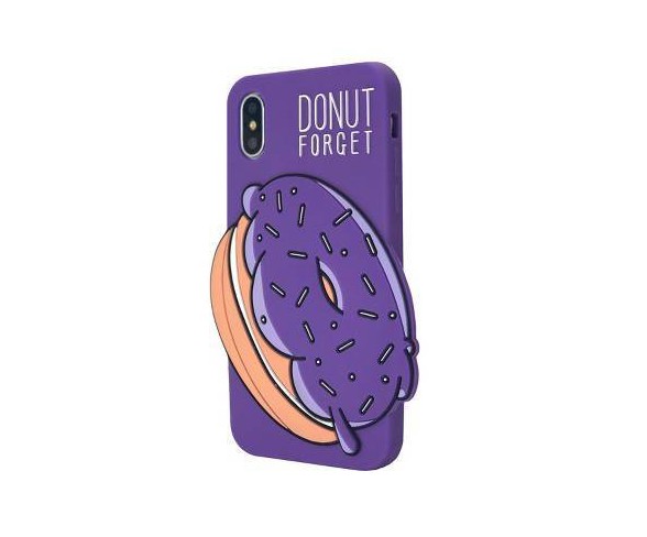 GEMS Apple iPhone X/XS Silicone Donut Novelty Case - Purple
