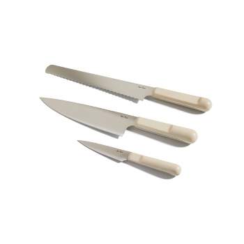 Dura Living Artistic Edge 3-piece Printed Kitchen Knife Set With Blade  Guards : Target