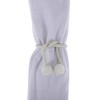 Unique Bargains Buckle Faux Pearl Curtain Tie Polyester ABS 2 Pcs - 4 of 4
