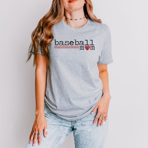 Simply Sage Market Women's Baseball Mom Colorful Short Sleeve Graphic Tee - 1 of 4