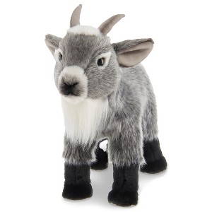 Bearington Garret Plush Gray Goat Stuffed Animal with Soft Fur, 12 Inches - 1 of 4