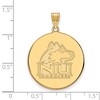 Black Bow Jewelry 14k Yellow Gold Northern Illinois Huskies NCAA Extra Large Pendant - 2 of 3