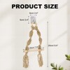 Unique Bargains Jute Rope Wood Sticks Natural Rustic Toilet Paper Holder 1 Pc - 2 of 4