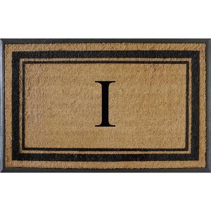 A1HC Rubber & Coir Flocked Doormat 30"x48", Anti-Shed, Heavy Duty for Front Door Monogrammed Mat - 1 of 4