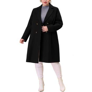 Agnes Orinda Women's Plus Size Coat Single Breasted Notched Lapel Elegant  Long Winter Coats : : Clothing, Shoes & Accessories