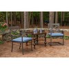 Casual Cushion Solid Sunbrella Fabric 2-Piece Indoor/Outdoor Seat Pad Cushion, 20"W x 18"L - 2 of 4