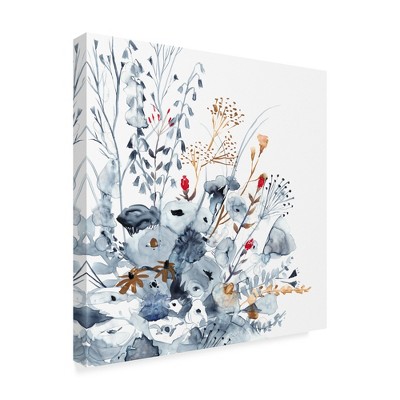 Trademark Fine Art -Victoria Borges 'Indigo & Ochre Ii' Canvas Art