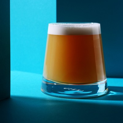 Viski Burke Lead-Free Crystal Tapered Whiskey Glasses, Set of 2