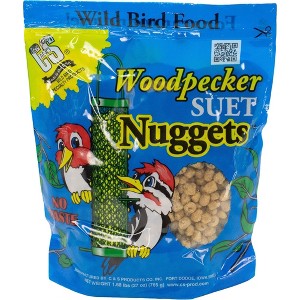 C & S Woodpecker Suet Nuggets Wild Bird Food, Resealable Bag, 27 oz - 1 of 4