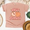Simply Sage Market Just Peachy Colorful Peach Garment Dyed Tee - 3 of 4