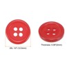 Unique Bargains Resin Craft Snap Round Flat 4-Hole Sewing Buttons 50 Pcs - 2 of 4