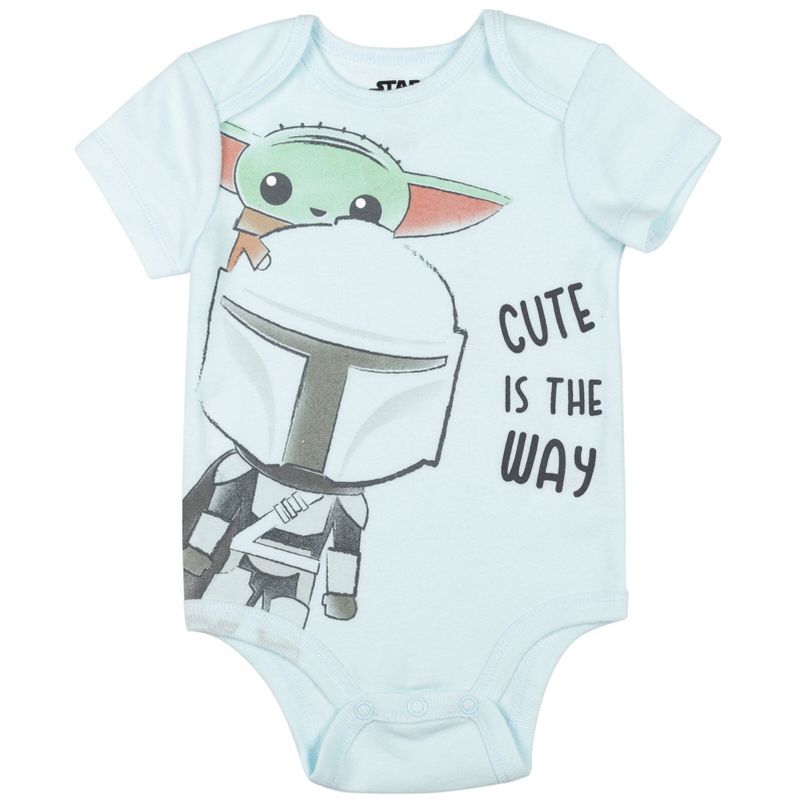 Star Wars The Child Baby 5 Pack Bodysuits Newborn to Infant, 2 of 8
