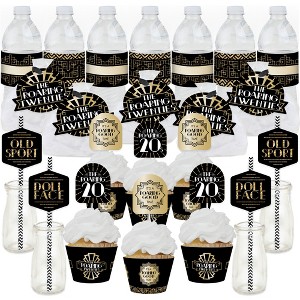 Big Dot of Happiness Roaring 20’s - 1920s Art Deco Jazz Party Favors and Cupcake Kit - Fabulous Favor Party Pack - 100 Pieces - 1 of 4
