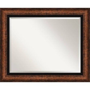 35" x 29" Beveled Vogue Bronze Wall Mirror - Amanti Art: Modern Style, No Assembly Required - 1 of 4