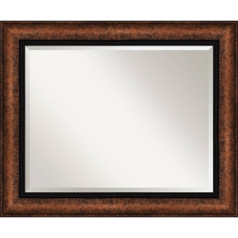 35" x 29" Beveled Vogue Bronze Wall Mirror - Amanti Art: Modern Style, No Assembly Required - image 1 of 4