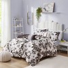 Gracie Mills Marshall Elegant Floral Print Microfiber Duvet Cover Set - 2 of 4