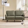 TiramisuBest Mid Century Modern Loveseat Sofa,2 Seater Sofa Couches for Living Room, Small Couch with USB & Removable Pillow Cover - 2 of 4