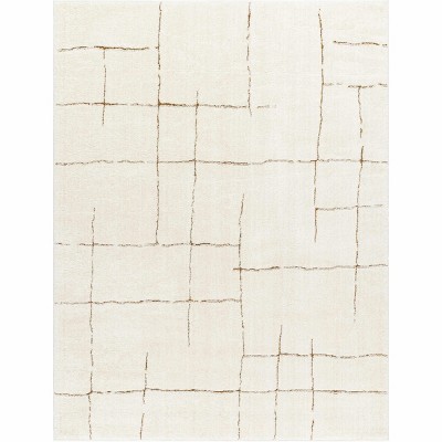 Hauteloom Koume Ivory & Brown Area Rug
