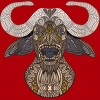 Junior's Design By Humans African Buffalo By myartlovepassion T-Shirt - 2 of 3