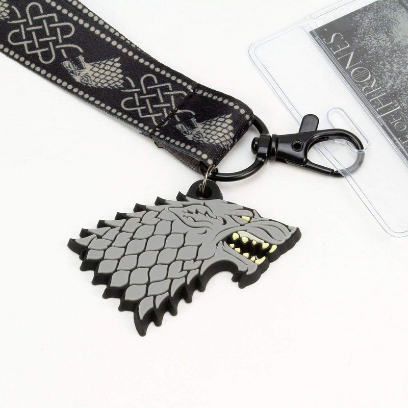The Coop Game of Thrones House Stark Lanyard w/ PVC Charm, 2 of 3