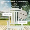 Outdoor Rocking Chair, All Weather-Resistant HDPE Rocking Patio Chairs with Rustic High Back, Armrests, Oversized Seat and Slatted Backrest - 4 of 4
