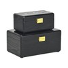 Cheung's Sable Set of 2 Boxes with Gold Handles - Black - 4 of 4