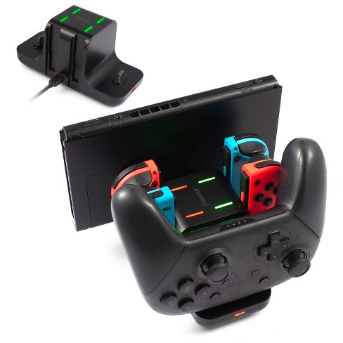 Insten 6 In 1 Fast Charger For Nintendo Switch Oled Model Console Joycon Pro Controller Charging Station Dock Stand Joy Cons Accessories Target