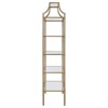 Coaster 70" Serena Modern 5 Tier Tempered Glass Shelves Bookcase Matte Gold - 4 of 4
