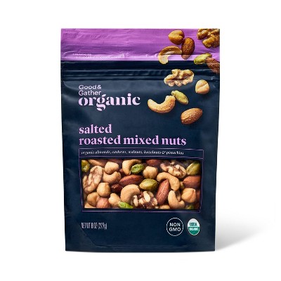 Organic Salted Roasted Mixed Nuts - 8oz - Good & Gather™